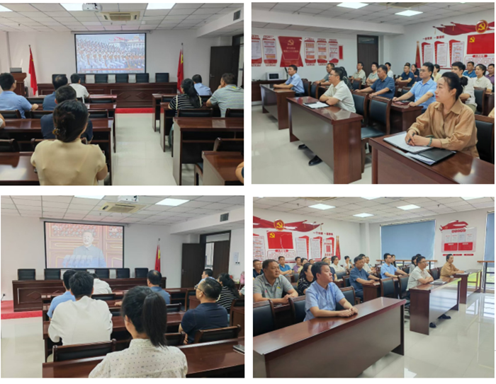 淮糧集團(tuán)各黨支部組織集中收聽收看紀(jì)念中國人民抗日戰(zhàn)爭暨世界反法西斯戰(zhàn)爭勝利80周年大會